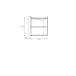 Wandregal >WHENUA< in Salbei - 64x67,9x33,3cm (BxHxT)