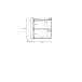 Wandregal >WHENUA< in Salbei - 64x67,9x33,3cm (BxHxT)