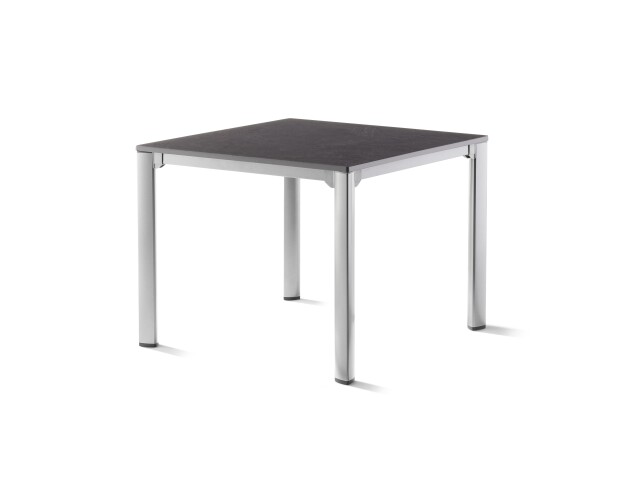 Gartentisch >Loft Vivodur< in Schiefer anthrazit, Graphit - 95x74x95 (BxHxT)