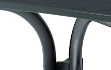 Gartentisch >Loft Vivodur< in Schiefer anthrazit, Eisengrau - 95x74x95 (BxHxT)