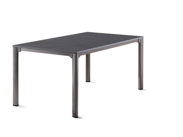 Gartentisch >Loft Vivodur< in Schiefer anthrazit, Eisengrau - 165x74x95 (BxHxT)