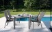 Gartentisch >Loft Vivodur< in Schiefer anthrazit, Eisengrau - 165x74x95 (BxHxT)