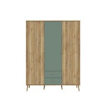 Drehtürenschrank >WHENUA< in Mauvella Eiche/...