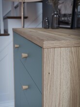 Garderoben-Set >WHENUA< in Mauvella Eiche/ Salbei  - 143,5x195,8x41,5cm (BxHxT)