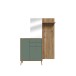 Garderoben-Set >WHENUA< in Mauvella Eiche/ Salbei  - 143,5x195,8x41,5cm (BxHxT)