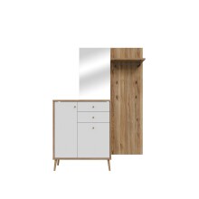 Garderoben-Set >WHENUA< in Mauvella Eiche/...