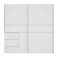 Schiebetürenschrank >Winn 2< in Weiss  -...