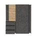 Schiebetürenschrank >Winn 2< in Betonoptik / Artisan Eiche - 170,3x200,5x61,2cm B/H/T