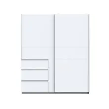Schiebetürenschrank >Winn 2< in Weiss  -...