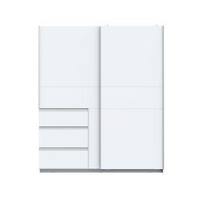 Schiebetürenschrank >Winn 2< in Weiss  -...