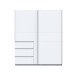 Schiebetürenschrank >Winn 2< in Weiss  - 170,3x200,5x61,2cm (BxHxT)
