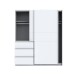 Schiebetürenschrank >Winn 2< in Weiss  - 170,3x200,5x61,2cm (BxHxT)