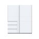 Schiebetürenschrank >Winn 2< in Weiss  - 170,3x200,5x61,2cm (BxHxT)