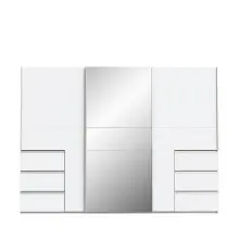 Schiebetürenschrank >WINN 2< in Weiss /...