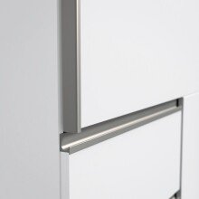 Schiebetürenschrank >WINN 2< in Weiss / Spiegel - 269,7x200,5x61cm (BxHxT)
