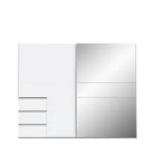 Schiebetürenschrank >WINN 2< in Weiss /...