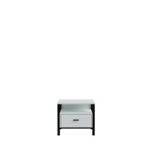 Nachtkommode >HIGH ROCK< in Secret grey - 54,8x48,7x40,2cm (BxHxT)