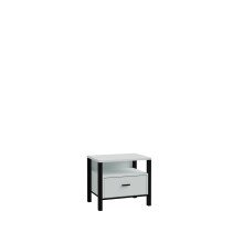 Nachtkommode >HIGH ROCK< in Secret grey - 54,8x48,7x40,2cm (BxHxT)