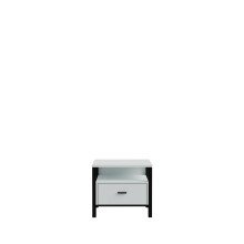 Nachtkommode >HIGH ROCK< in Secret grey - 54,8x48,7x40,2cm (BxHxT)