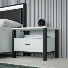Nachtkommode >HIGH ROCK< in Secret grey -...