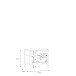 Nachtkommode >HIGH ROCK< in Secret grey - 54,8x48,7x40,2cm (BxHxT)
