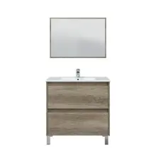 Badezimmer-Set >DAKOTA< in Nordik - 80x80x45 (BxHxT)