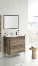 Badezimmer-Set >DAKOTA< in Nordik - 80x80x45 (BxHxT)