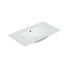 Badezimmer-Set >VERONA< in Eiche/Weiß Hochglanz - 80x80x45 (BxHxT)