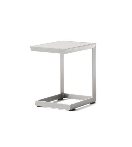 Beistelltisch >Lounge< in graphit, Aluminium - 45x50x35cm (BxHxT)