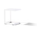 Beistelltisch >Lounge< in weiß, Aluminium - 45x50x35cm (BxHxT)