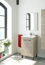 Badezimmer-Set >KONCEPT< in Alaska-Eiche - 50x80x40...