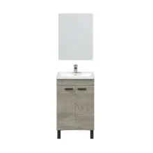 Badezimmer-Set >KONCEPT< in Alaska-Eiche - 50x80x40...