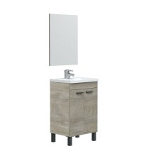Badezimmer-Set >KONCEPT< in Alaska-Eiche - 50x80x40 (BxHxT)