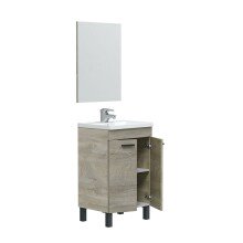 Badezimmer-Set >KONCEPT< in Alaska-Eiche - 50x80x40 (BxHxT)