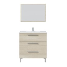 Badezimmer-Set >ATHENA< in Eiche - 80x86x45 (BxHxT)