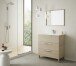 Badezimmer-Set >ATHENA< in Eiche - 80x86x45 (BxHxT)