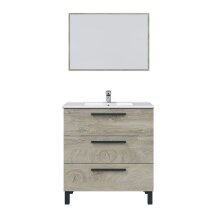Badezimmer-Set >ATHENA< in Alaska-Eiche - 80x86x45 (BxHxT)