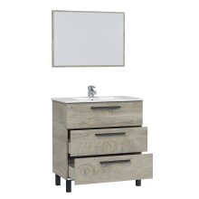 Badezimmer-Set >ATHENA< in Alaska-Eiche - 80x86x45 (BxHxT)