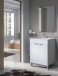 Badezimmer-Set >LC1< in weiß glänzend - 60x80x45 (BxHxT)
