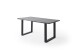 Baumkantentisch >Calabria< in Akazie grau  / anthrazit - 200x77,5x100 (BxHxT)