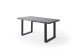 Baumkantentisch >Calabria< in Akazie grau  / anthrazit - 220x79,5x100 (BxHxT)