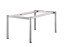 Tischgestell >Freesystem< in Graphit, Aluminium - 165x74x100cm (BxHxT)