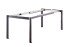 Tischgestell >Freesystem< in Eisengrau, Aluminium - 165x74x100cm (BxHxT)