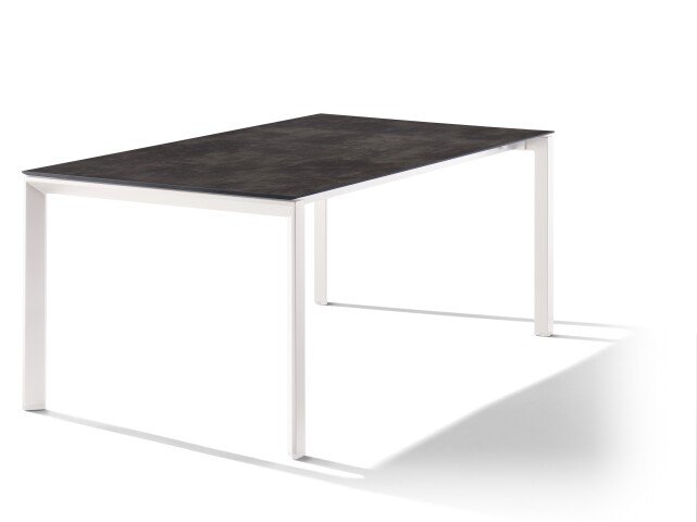 Tischplatte >Freesystem< in Beton dunkel, Polytec® - 180x1,2x100cm (BxHxT)