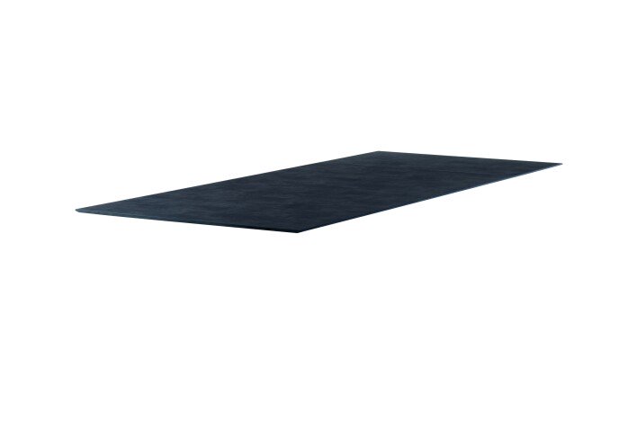 Tischplatte >Freesystem< in Zement anthrazit, Polytec® - 180x1,2x100cm (BxHxT)