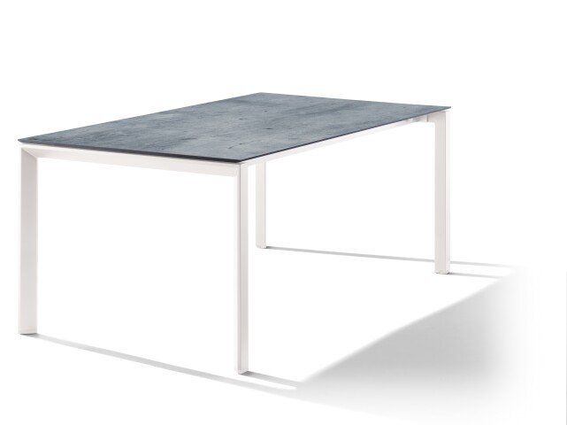 Tischplatte >Freesystem< in Zement graphit, Polytec® - 180x1,2x100cm (BxHxT)