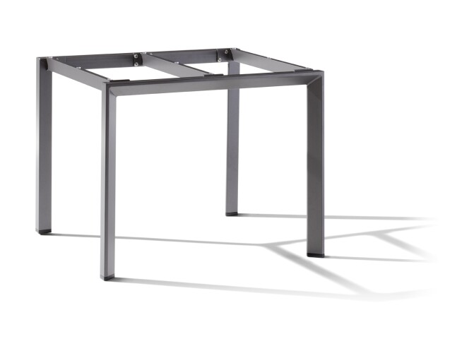 Tischgestell >Freesystem< in Eisengrau, Aluminium - 90x74x90cm (BxHxT)