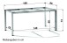 Tischgestell >Freesystem< in Graphit, Aluminium - 160x74x90cm (BxHxT)