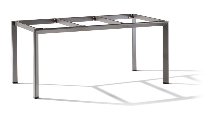 Tischgestell >Freesystem< in Eisengrau, Aluminium - 160x74x90cm (BxHxT)