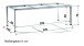 Tischgestell >Freesystem< in Champagner, Aluminium - 220x74x100cm (BxHxT)